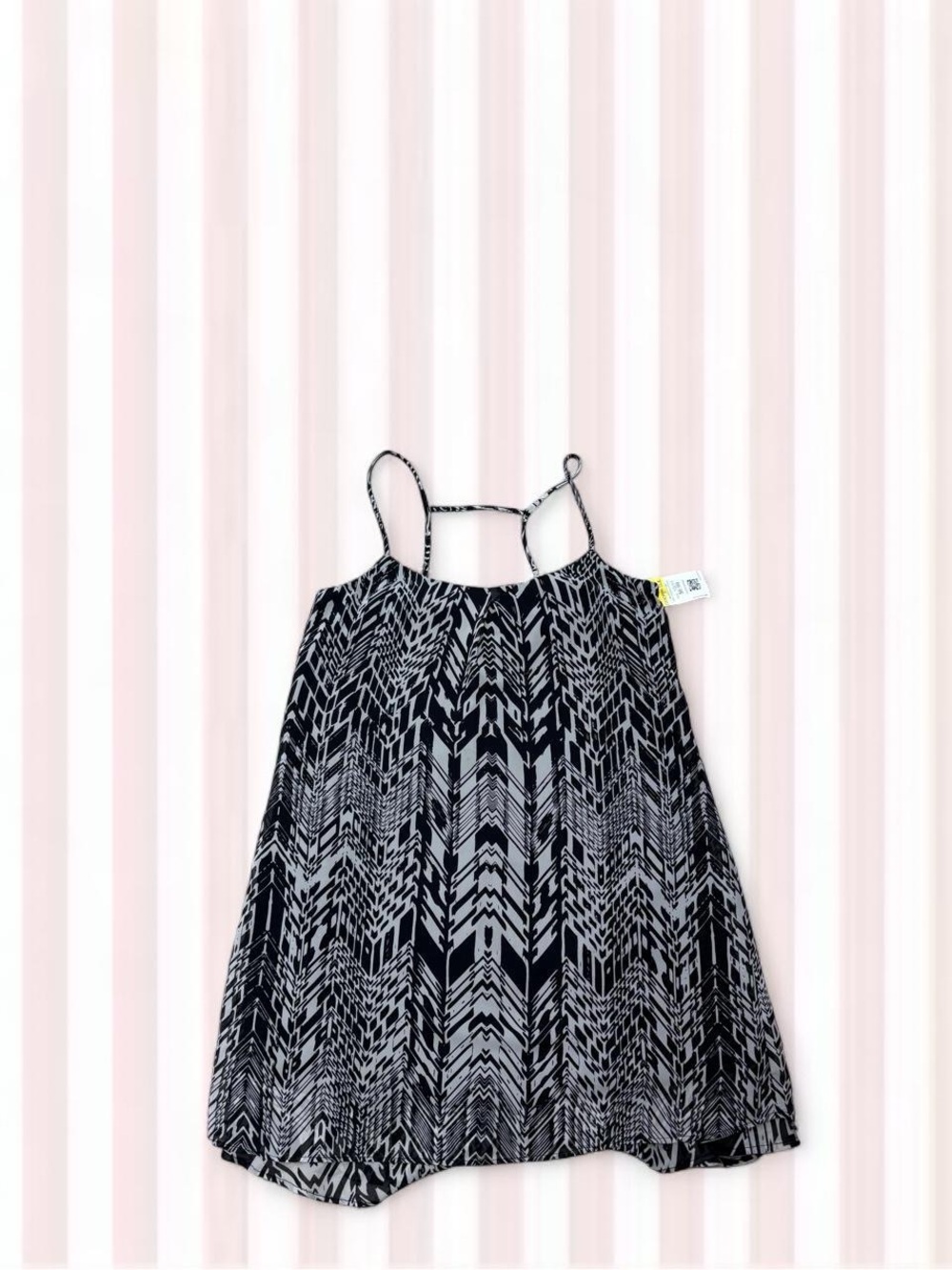 Speechless Black and White Printed Mini Dress